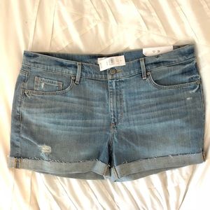LOFT distressed denim shorts